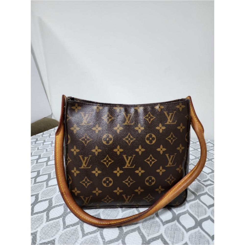 LOUIS VUITTON Monogram Canvas Looping MM Shoulder Bag Brown - Picture 7 of 15